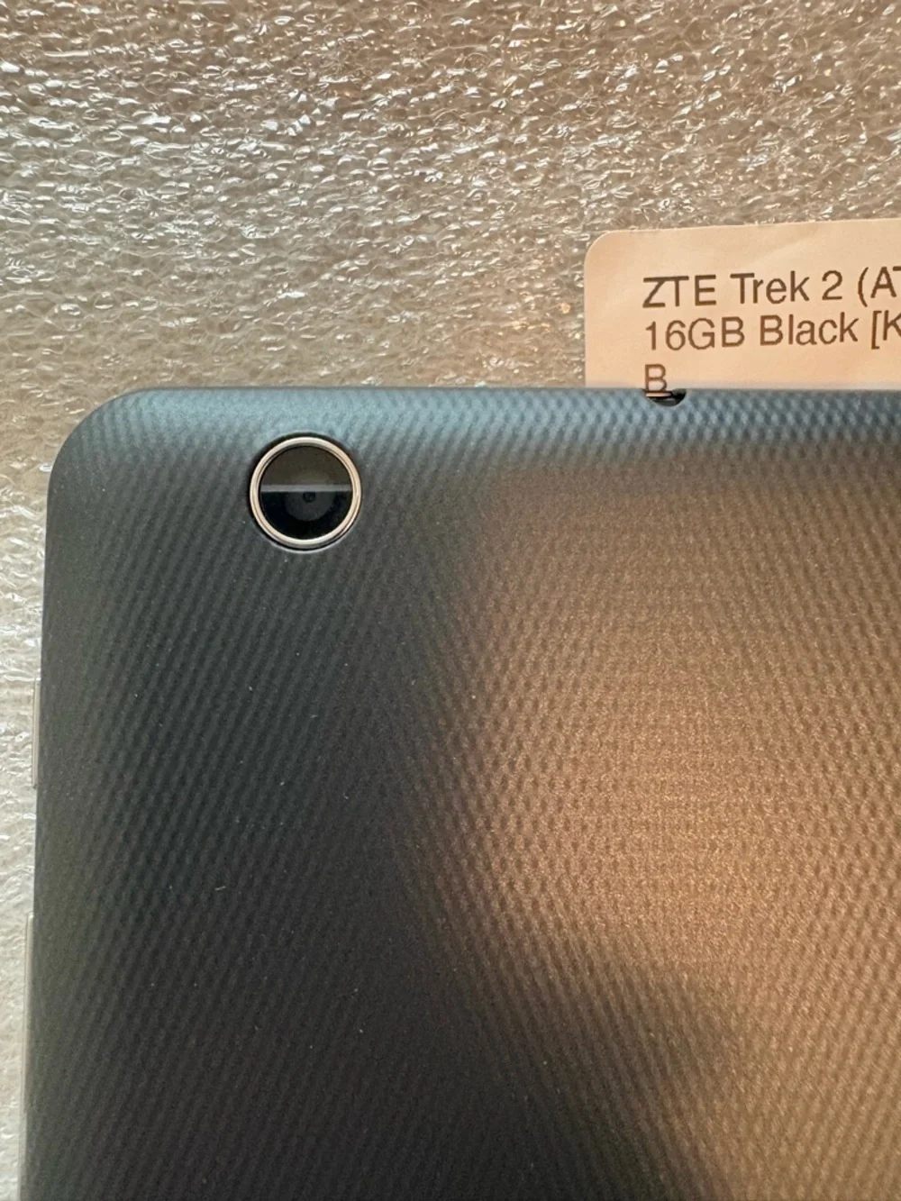 ZTE Trek 2 ( AT&T) Black Tablet - Sleek Back Cover. Refurbished.